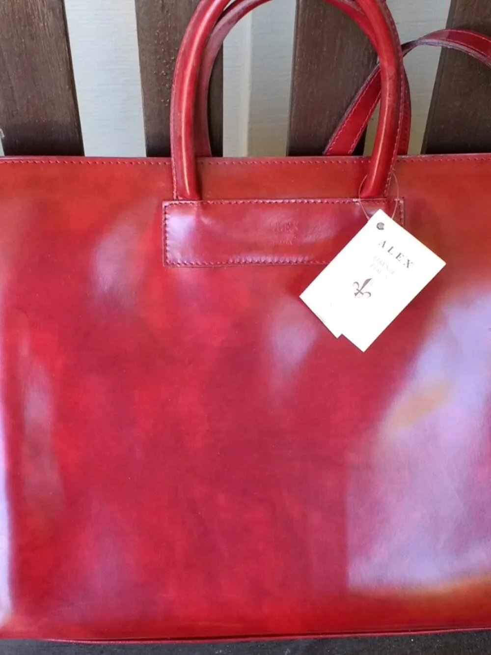 Alex Florenze Italian hand made leather briefcase
